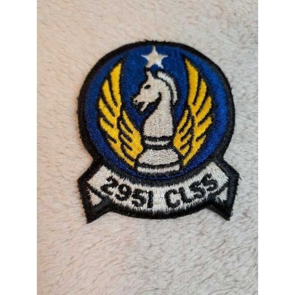 Embroidered Knight Chess Winged Emblem 2951 CLSS Patch Sew Iron On